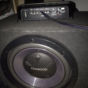 Kenwood sub and amp